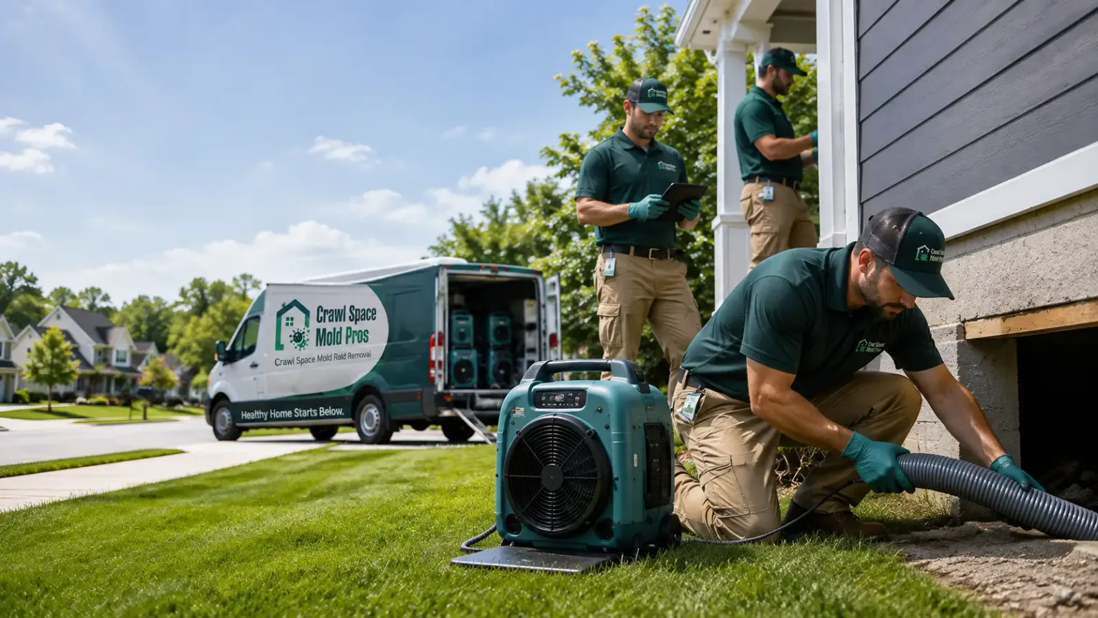 Crawl Space Mold Removal in Hudson, SD